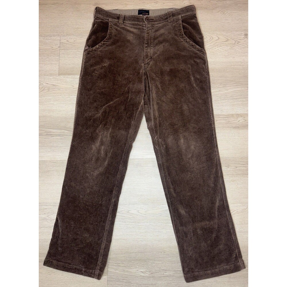 OOBE Brand Corduroy Pants Men’s 33x32 Brown Straight Leg Cords Y2k Stretch